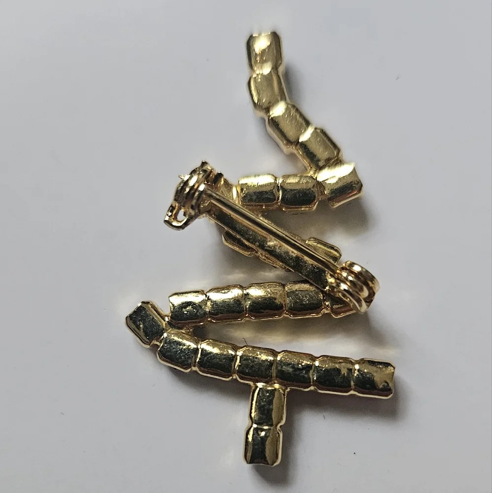 Costume Jewelry Christmas Rhinestone tree Holiday Brooch Pins - Picture 4 of 5